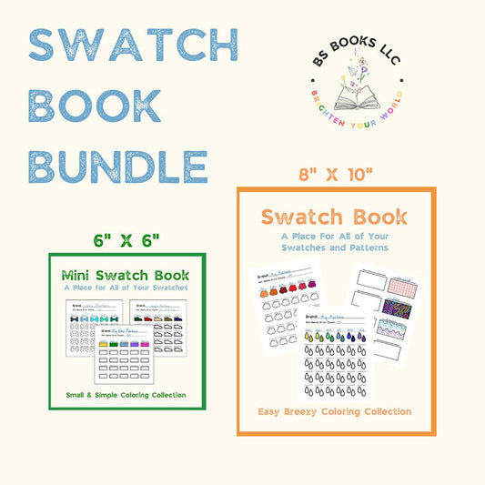 Swatch Book Bundle - 2 different sized swatch books for ALL of your swatches